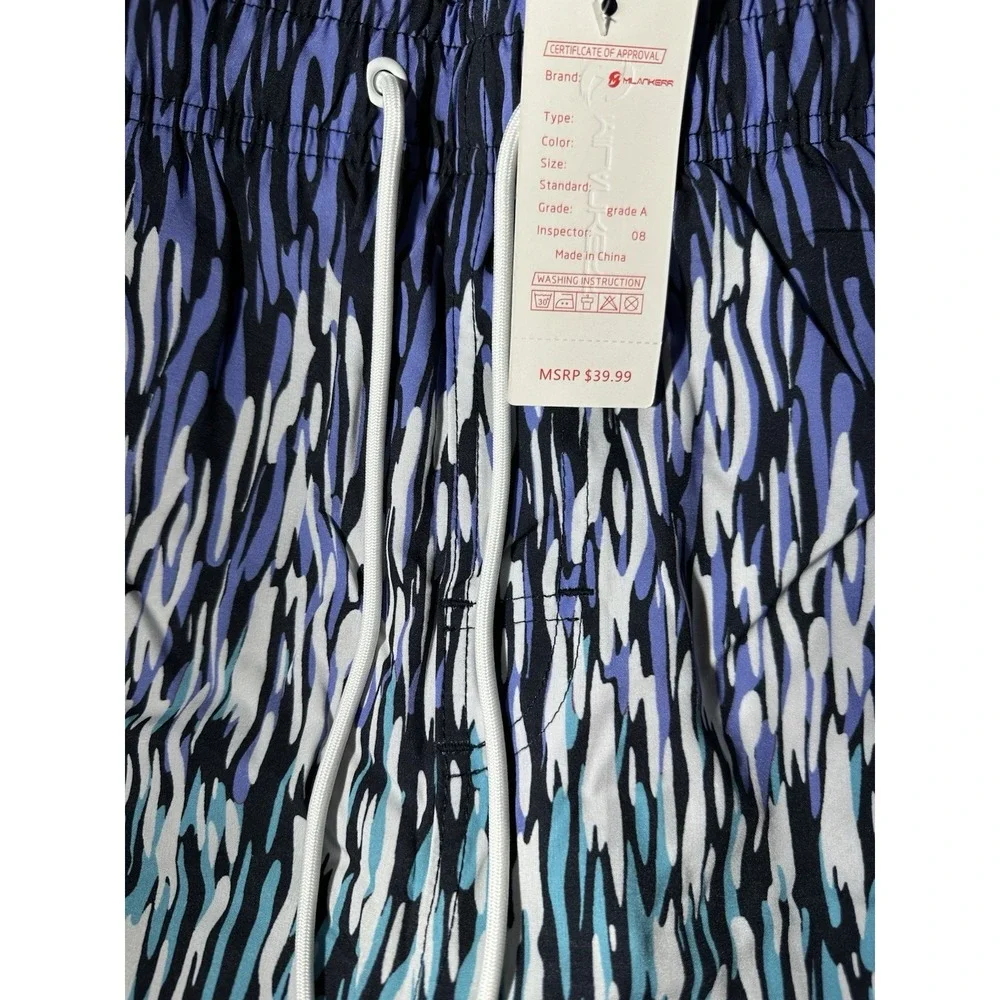 Men's Swim Trunks w/ Compression Summer‎ Vacation Quick Dry Medium 34